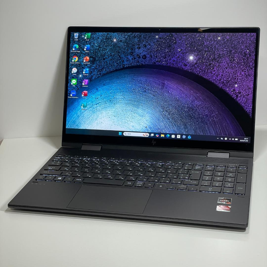 ★美品★ HP ENVY x360 Ryzen7 4700U ノートPC SSD