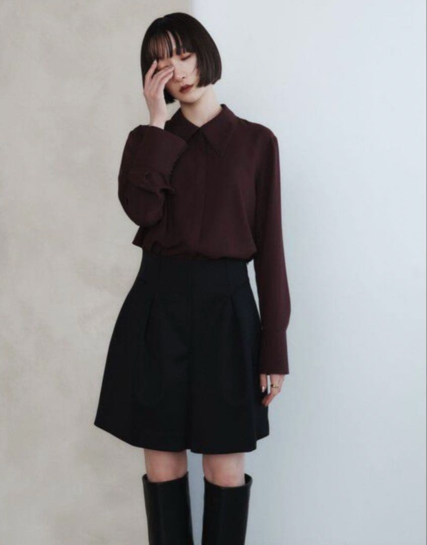 新品＜EMMEL REFINES＞EM タック ポケット ショートパンツ