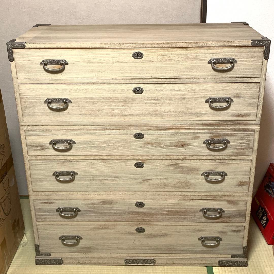 引き取り割引有　定価62万円　最高級　桐タンス　會津松本 3段式