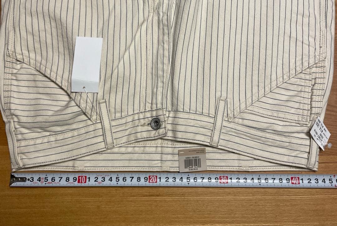 リーバイス 568 LOOSE ストレート ダブルニー ピンストライプW33 ①