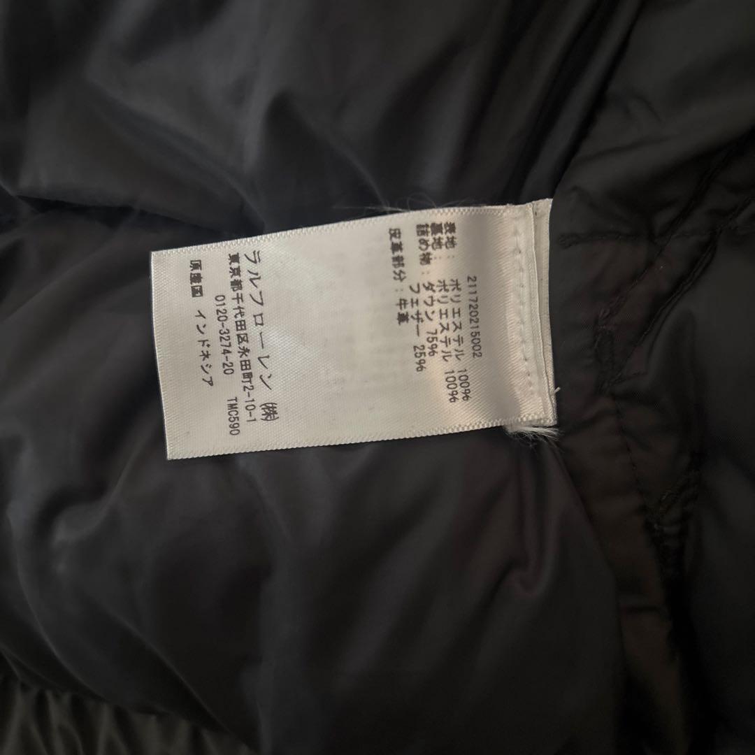 黒 フード付きダウンベスト