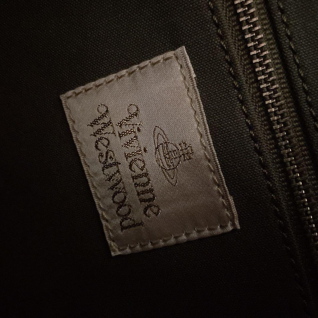 Vivienne Westwood デニム素材 本革 ショルダーバッグ A4