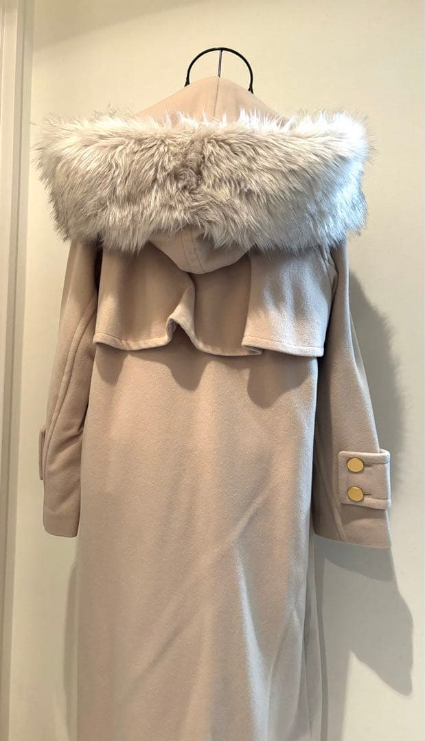 クリーニング済グレースコンチネンタル　ファー付コート