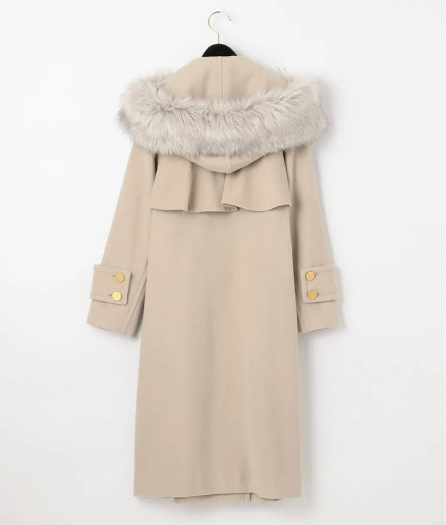 クリーニング済グレースコンチネンタル　ファー付コート