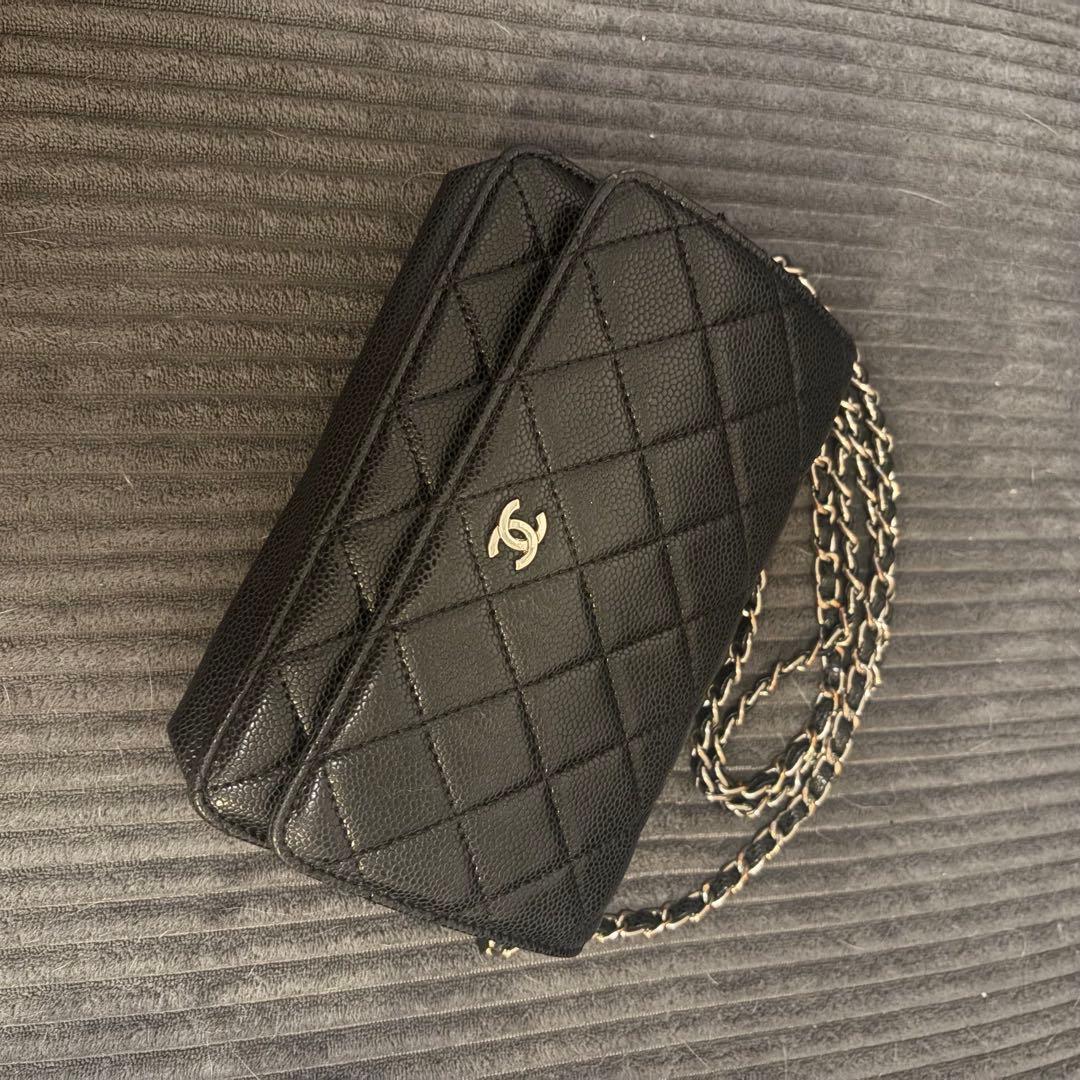 チェーン ショルダー バックシルバー