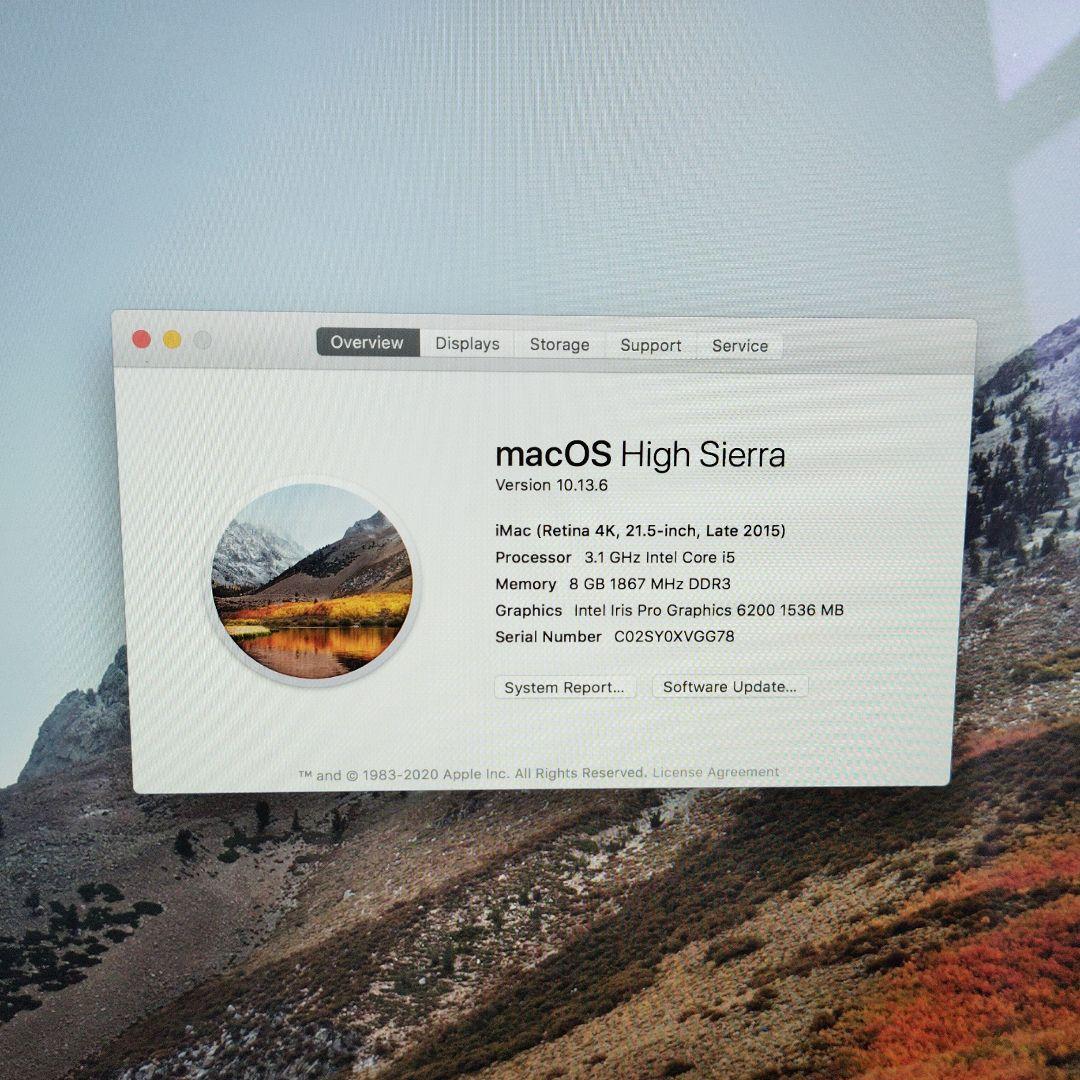 iMac Retina 4K 21.5インチ (Late 2015)