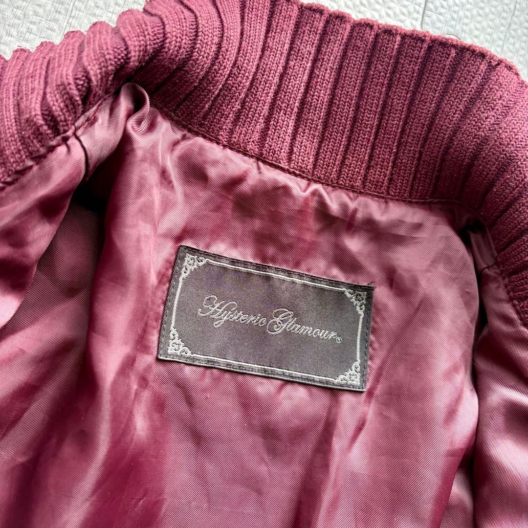 HYSTERIC GLAMOUR スカジャン 刺繍 ジャケット ボルドー