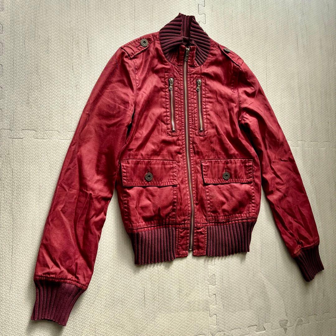 HYSTERIC GLAMOUR スカジャン 刺繍 ジャケット ボルドー