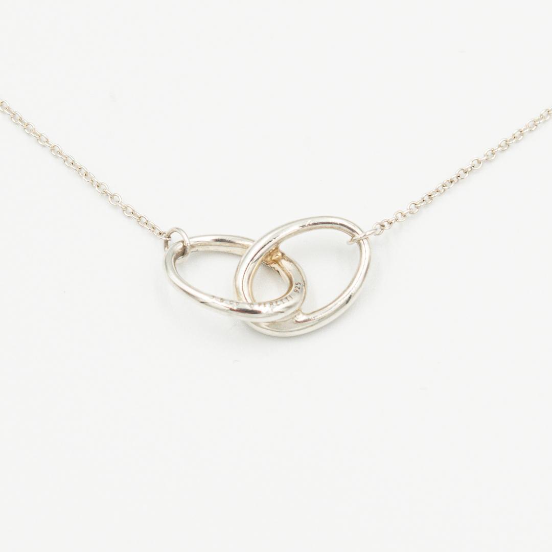 ティファニー ダブルループ ネックレス シルバー 40.5cm ポーチ付き