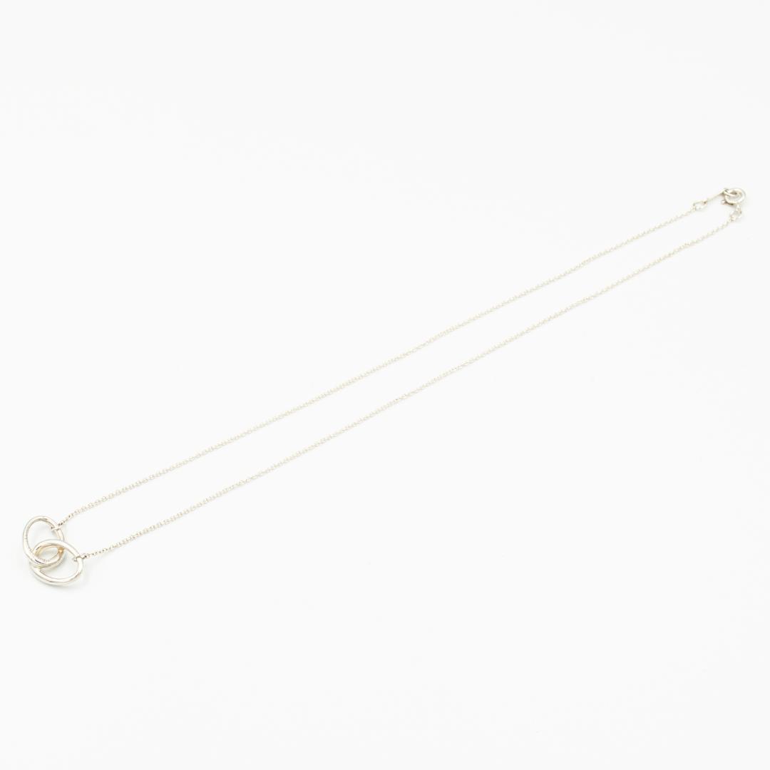 ティファニー ダブルループ ネックレス シルバー 40.5cm ポーチ付き