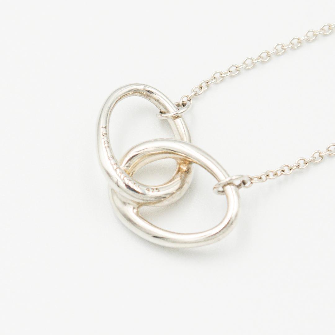 ティファニー ダブルループ ネックレス シルバー 40.5cm ポーチ付き