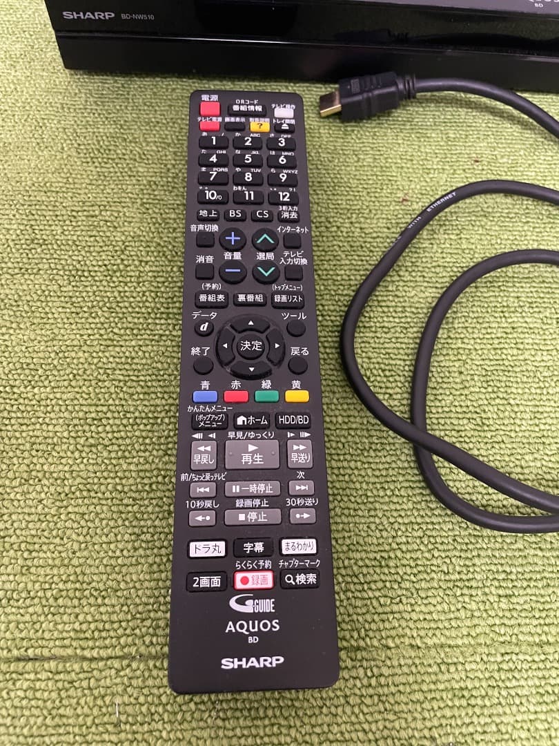 AQUOSブルーレイレコーダー 2017年製 DVDレコーダー BD-NW510