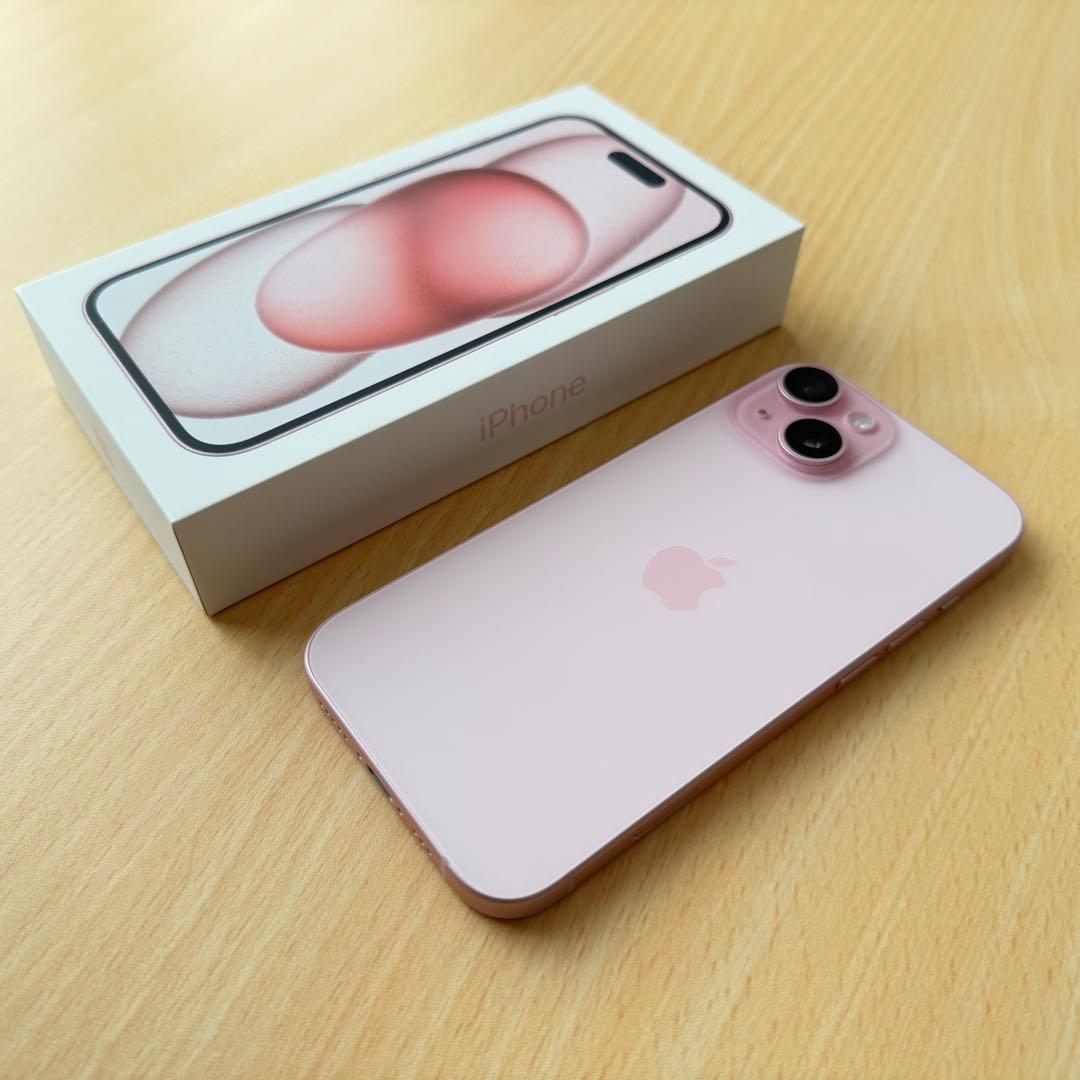 【美品】iPhone15 128GB ピンク