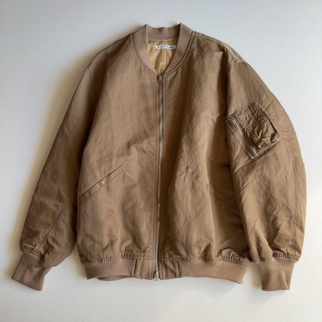 RIAM plage　MA-1 ブルゾン　ジャケット　リブニット　プラージュ
