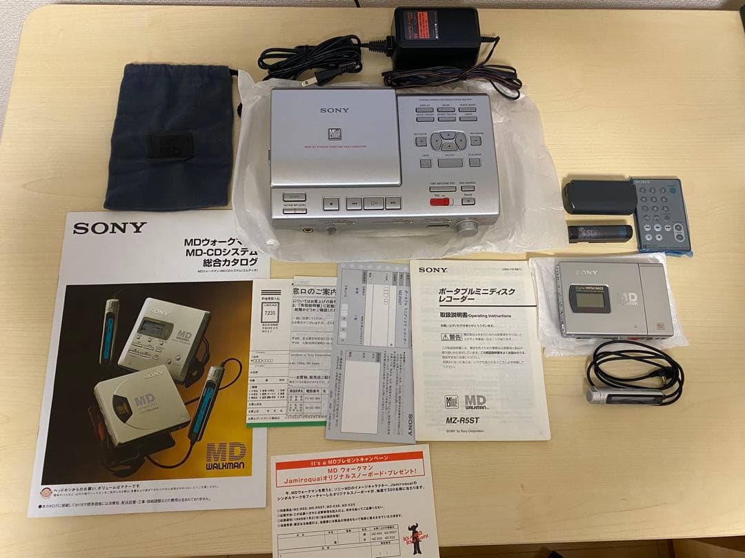 ★美品★　SONY　ポータブルMDレコーダー　MZ-R5ST MDステーション