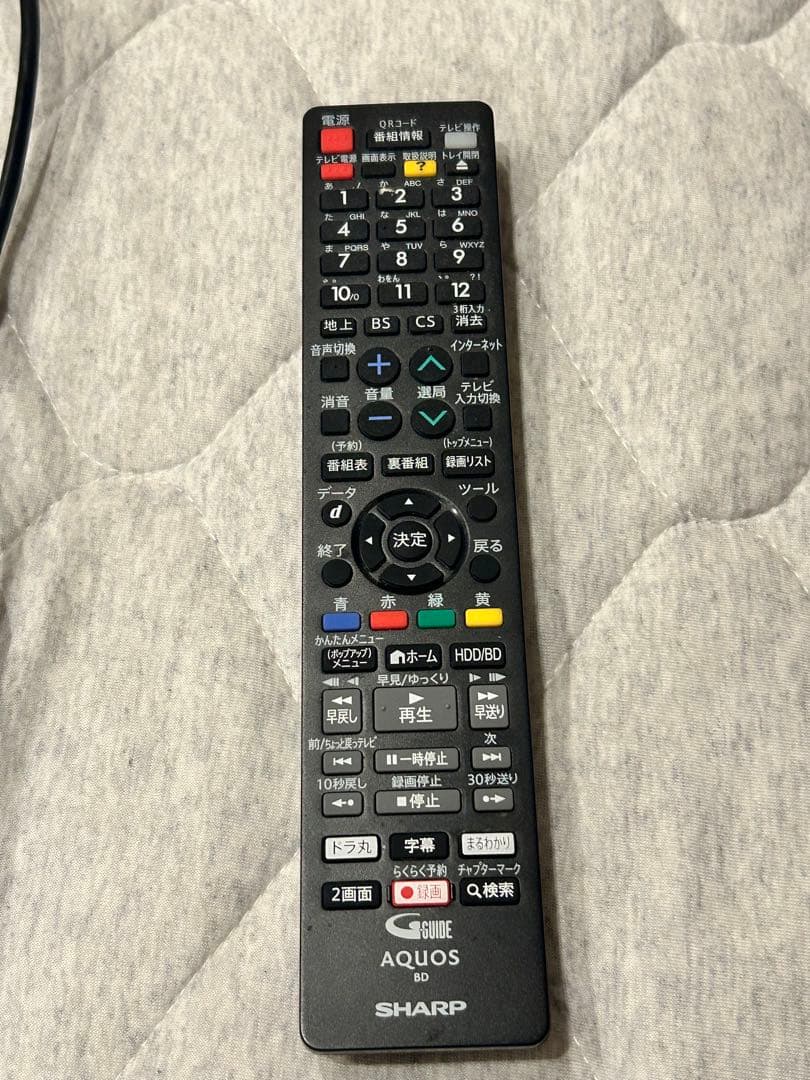 SHARP AQUOS HDD/BDレコーダー BD-NW1100 2017年製