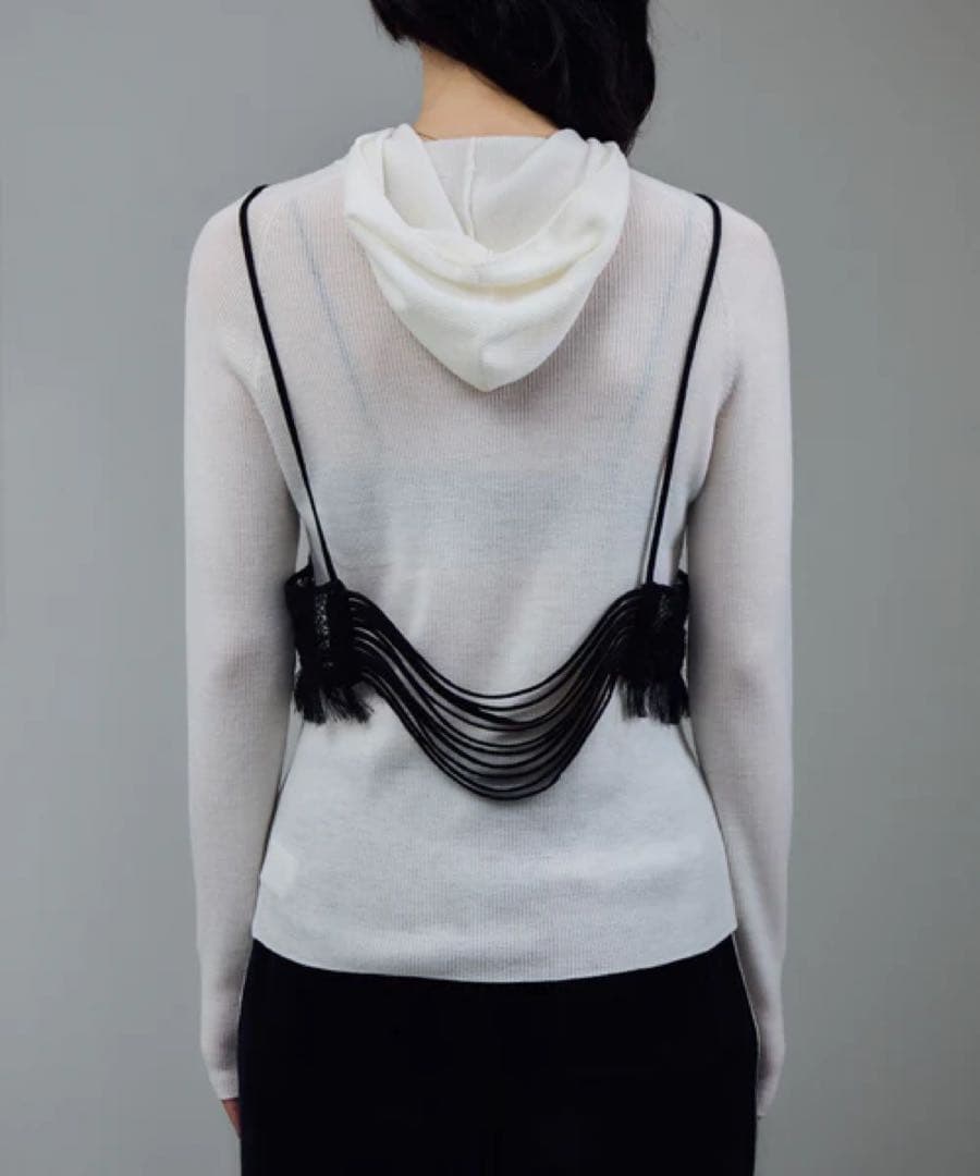 salon adamet ropé レースシアーキャミソール