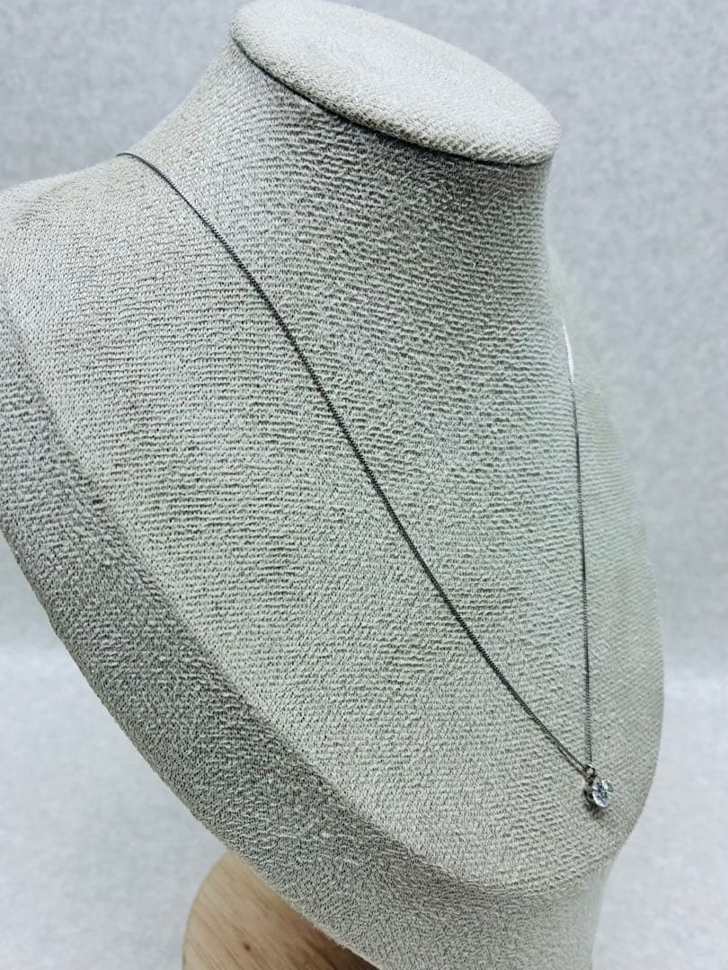 大粒 0.90ct PT900/PT850 ダイヤモンド プラチナ ネックレス