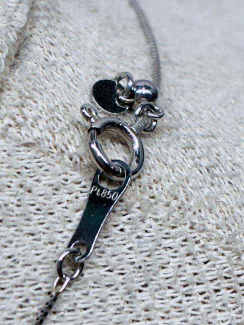 大粒 0.90ct PT900/PT850 ダイヤモンド プラチナ ネックレス