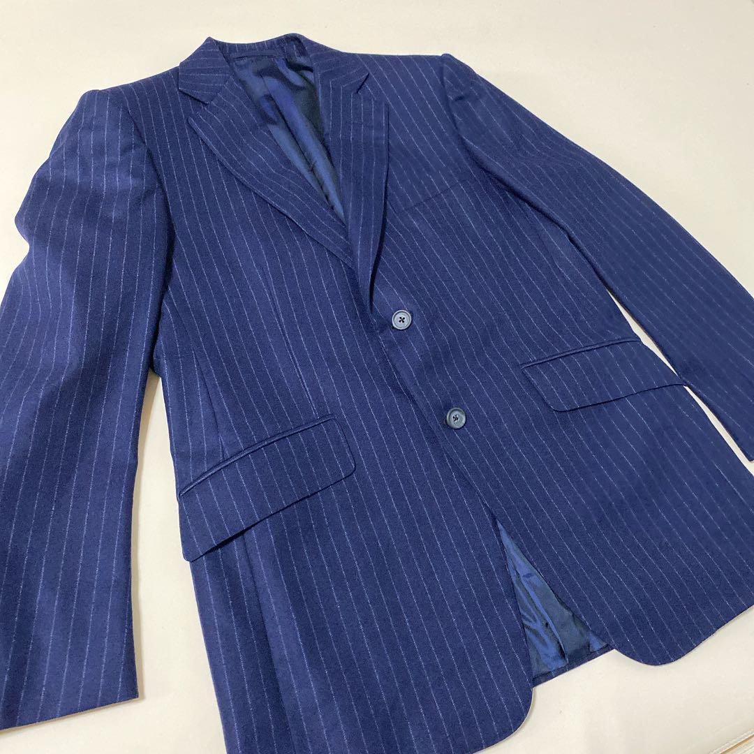 美品 dunhill ダンヒル ST.JAMES セットアップ スーツ ネイビー