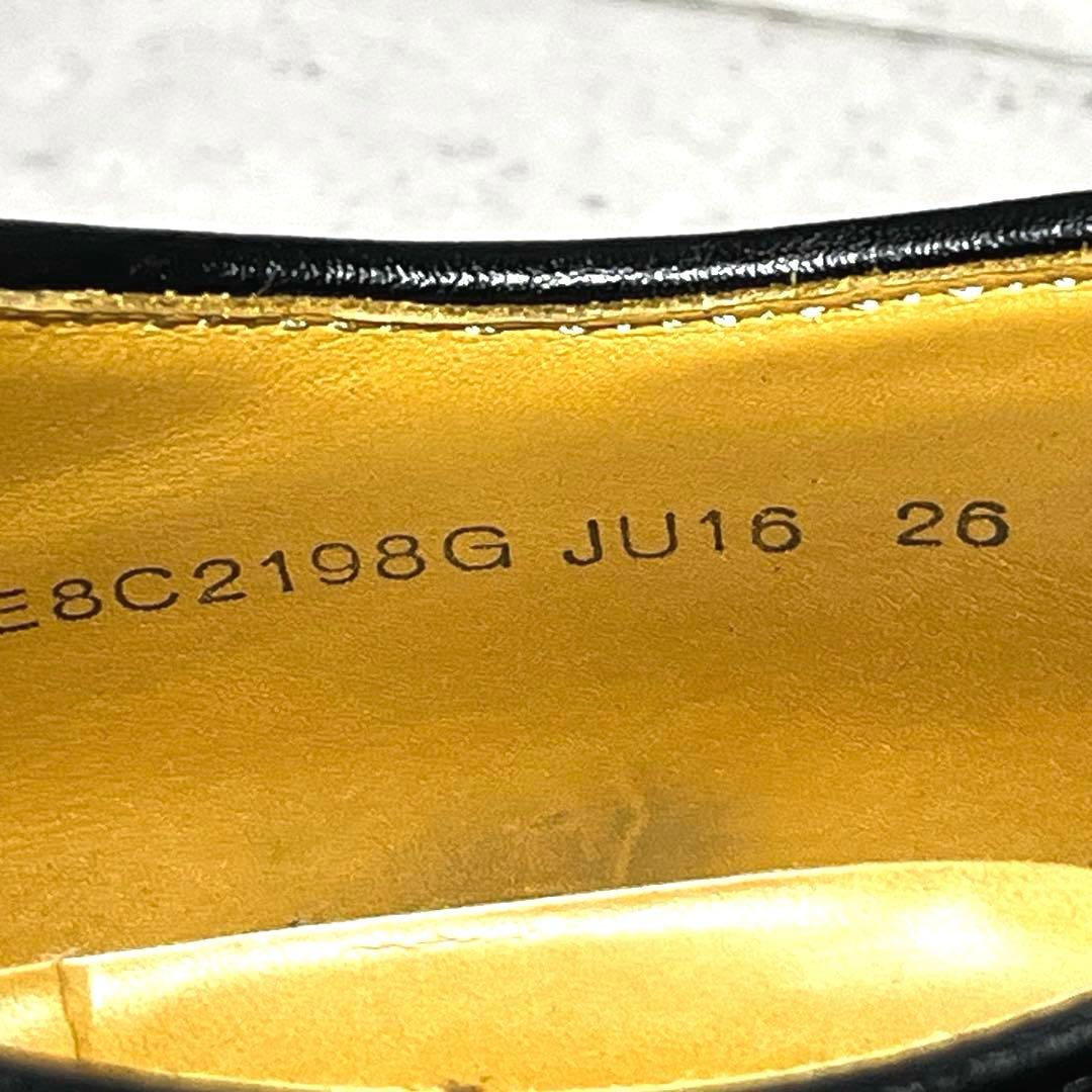 美品【リーガル】プレーントゥ シングルモンクJU16♡ブラック 26