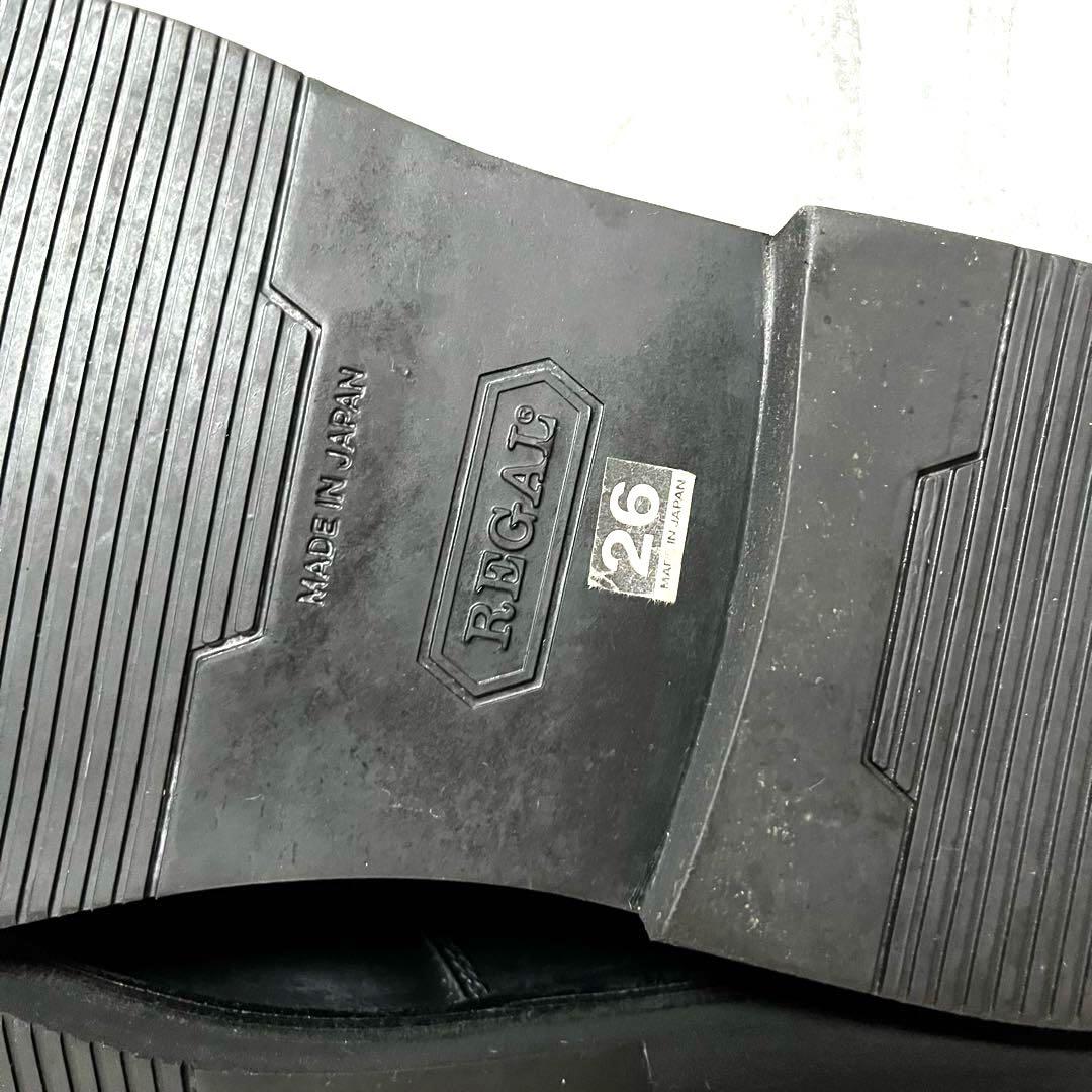 美品【リーガル】プレーントゥ シングルモンクJU16♡ブラック 26