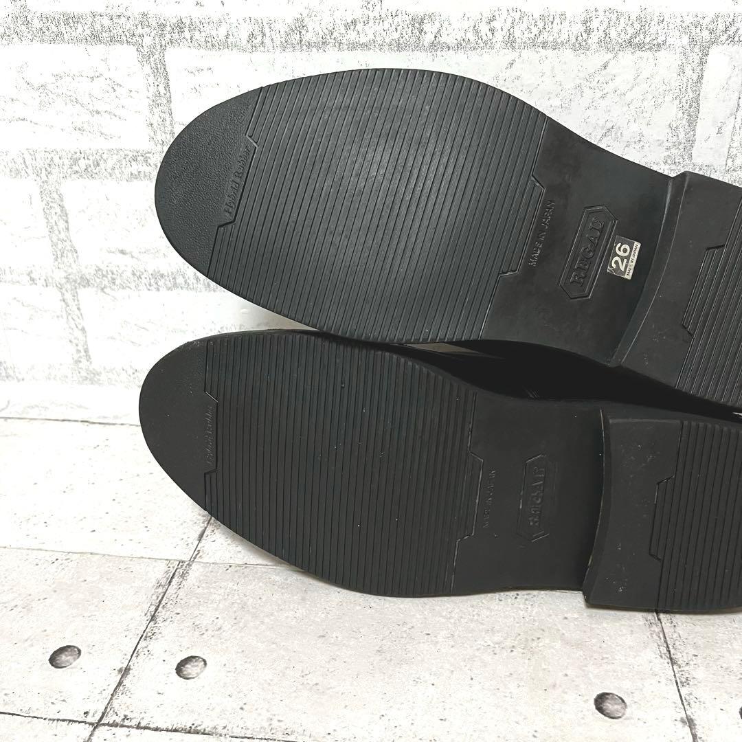 美品【リーガル】プレーントゥ シングルモンクJU16♡ブラック 26