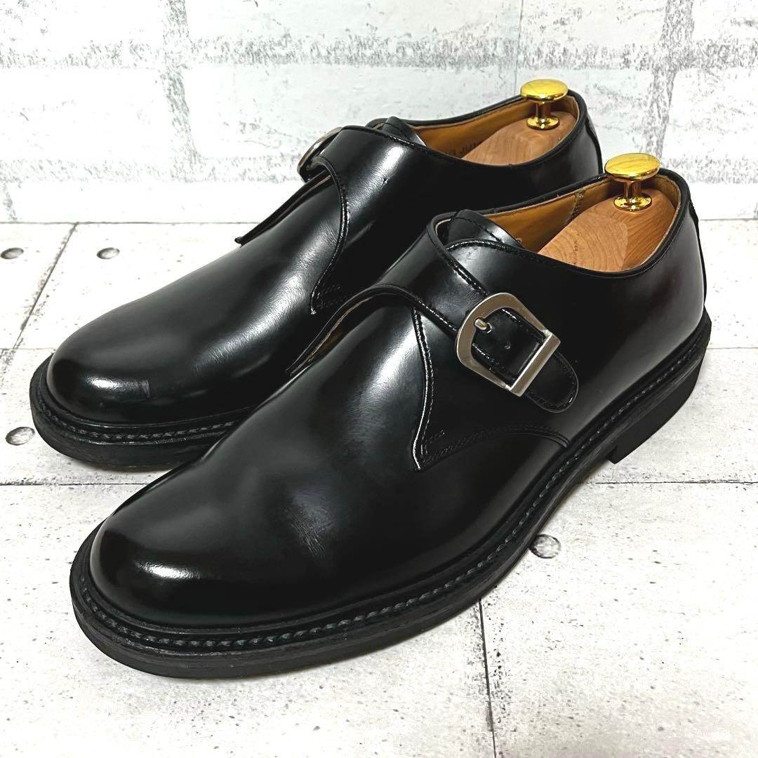 美品【リーガル】プレーントゥ シングルモンクJU16♡ブラック 26