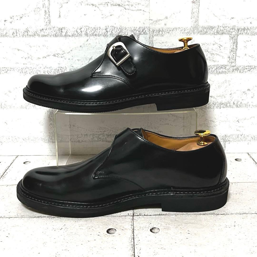 美品【リーガル】プレーントゥ シングルモンクJU16♡ブラック 26