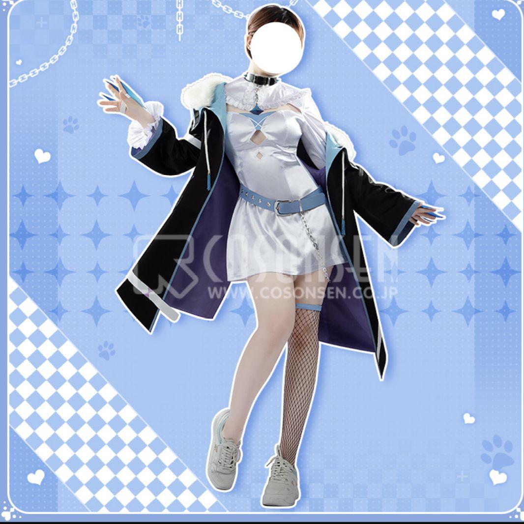ホロライブ　フワワ・アビスガード　コスプレ衣装　ウィッグ込