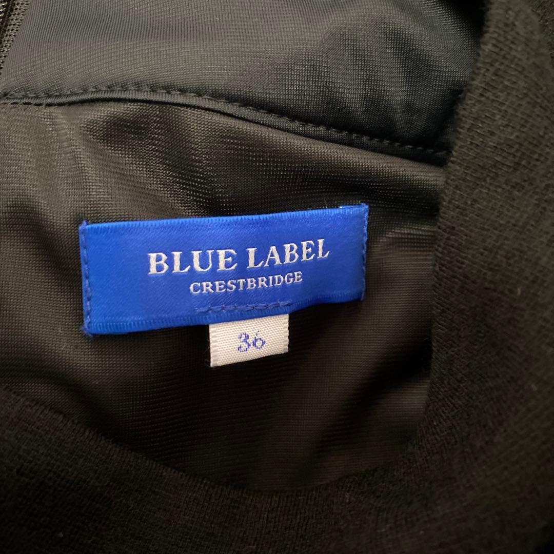 BLUE LABEL CRESTBRIDGE ウールMIXポンチコンビワンピース