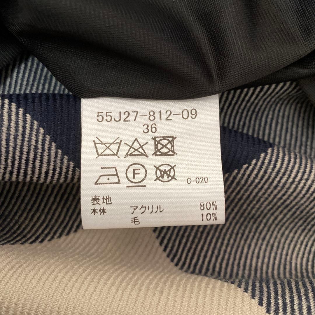 BLUE LABEL CRESTBRIDGE ウールMIXポンチコンビワンピース