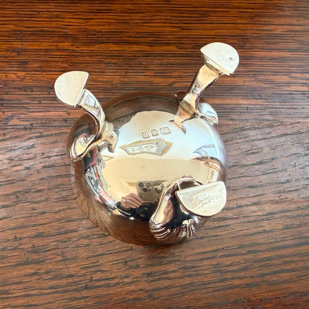 イギリス製純銀ティーストレーナー　ホールマークあり　約172g