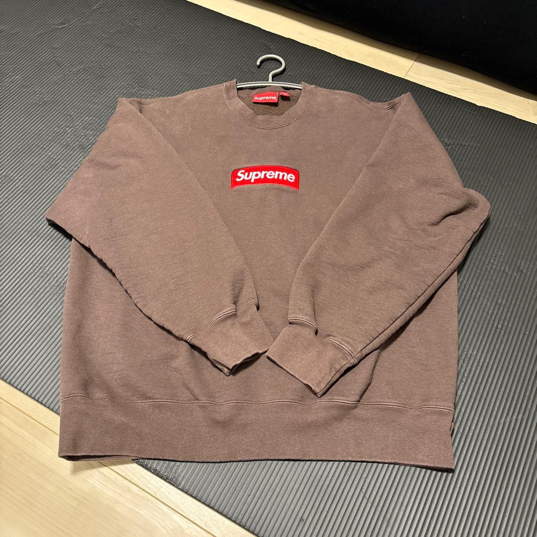 Supreme ブラウン クルーネック トレーナー