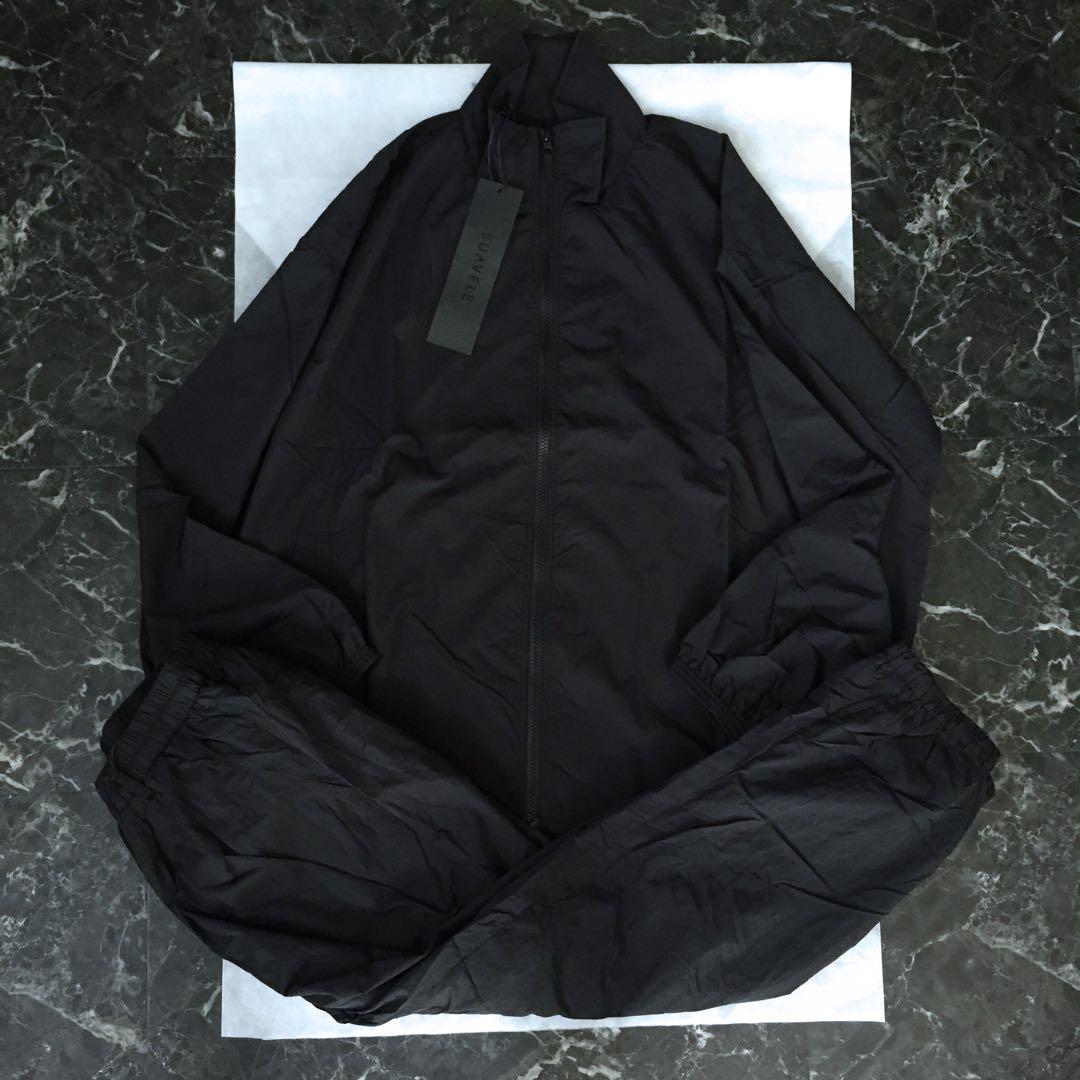 SUAVELE【ナイロンセットアップ】【トラックjk】【トラックpt】black