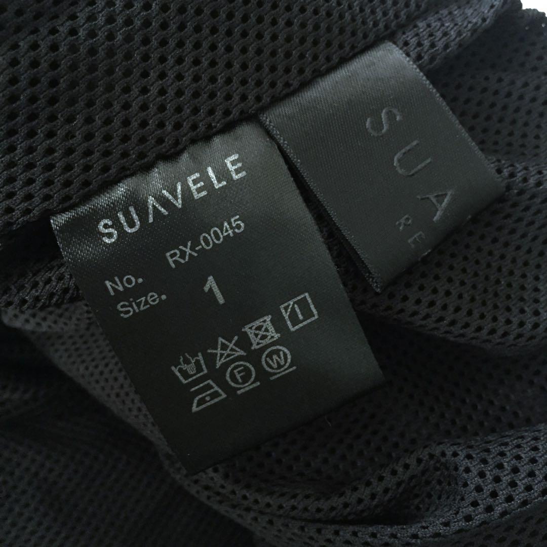 SUAVELE【ナイロンセットアップ】【トラックjk】【トラックpt】black