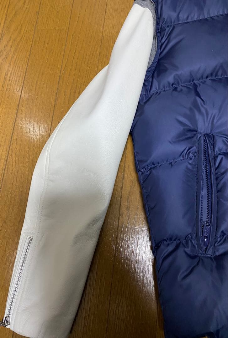 美品　アンダーカバー袖レザーダウンジャケット