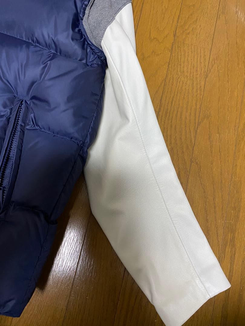 美品　アンダーカバー袖レザーダウンジャケット