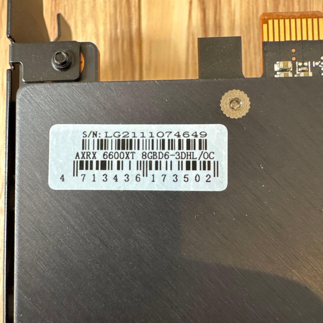 【動作確認済】PowerColor Radeon RX6600XT