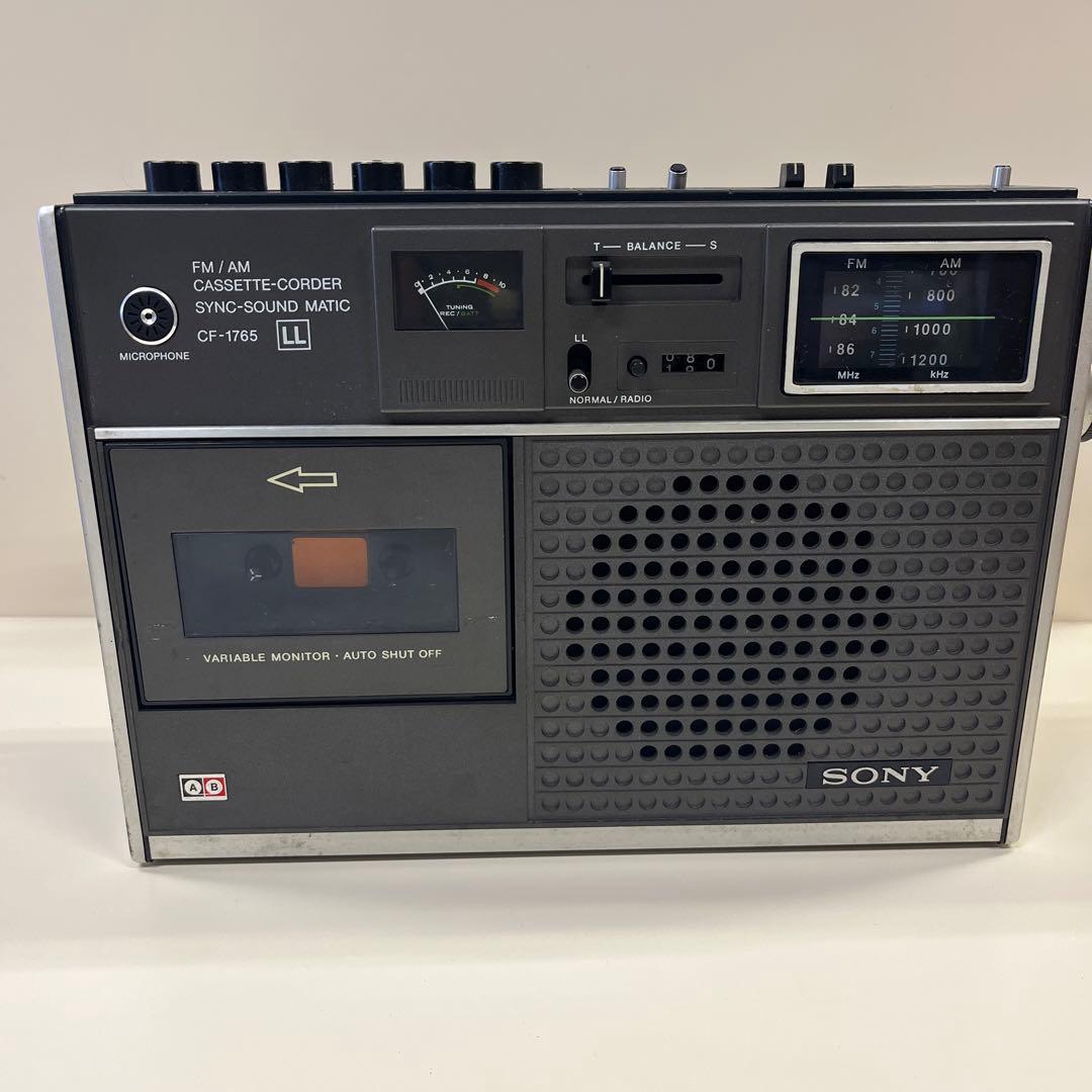 SONY／ソニー／ラジカセ／CF-1765 昭和レトロ