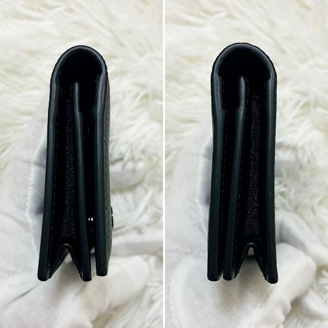 未使用級✨ディオール 名刺入れ アイコン CDロゴ レザー 黒