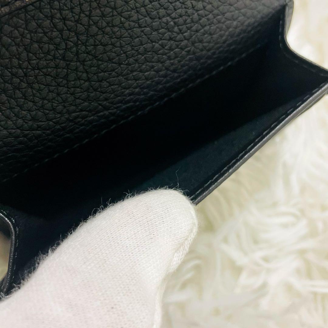 未使用級✨ディオール 名刺入れ アイコン CDロゴ レザー 黒