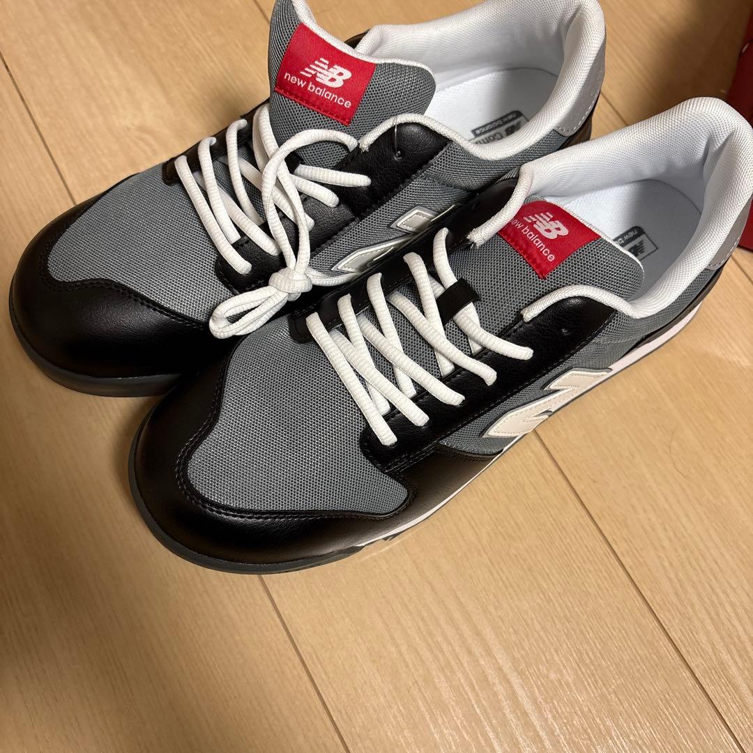 new balance JSAA認定安全スニーカー グレー/ブラック