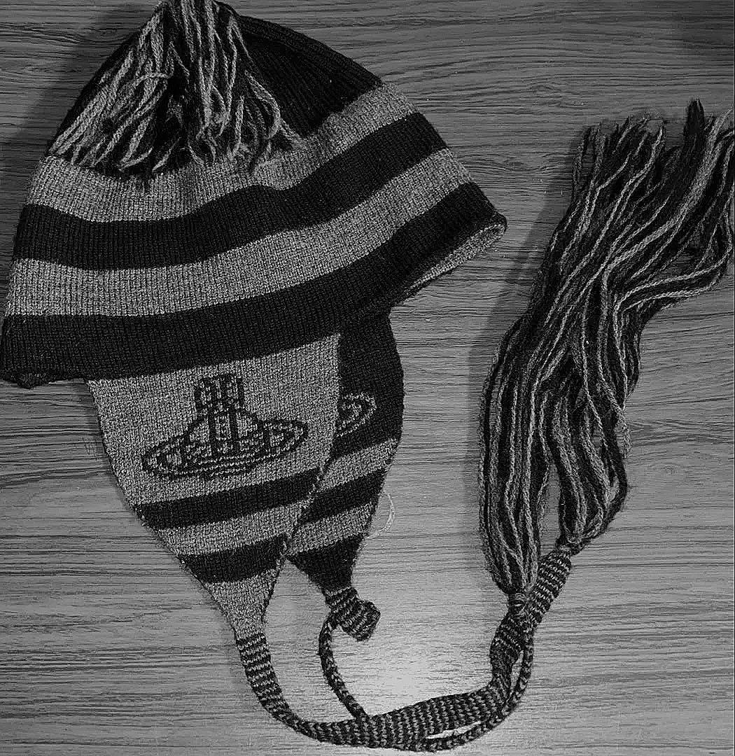 Vivienne Westwood ニット帽 ビーニー 黒 正規品