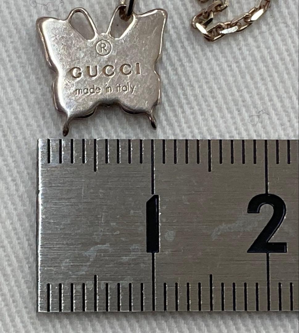 GUCCI バタフライ ハート 蝶 ネックレス シルバー925 付属品有
