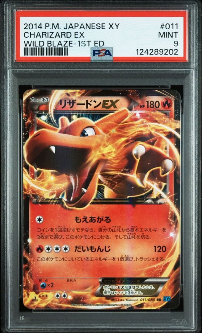 PSA9 連番　リザードンEX XY 2014 ポケモンカード