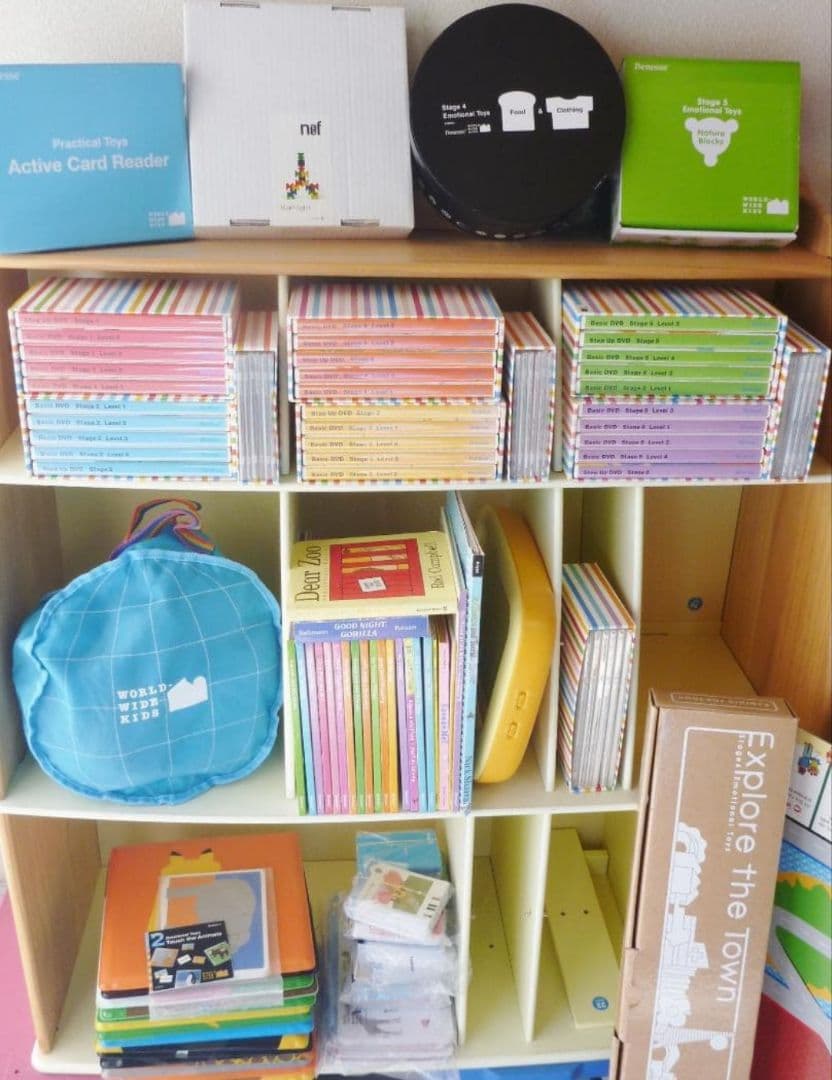 ワールドワイドキッズ幼児向け教育用DVD・絵本セット