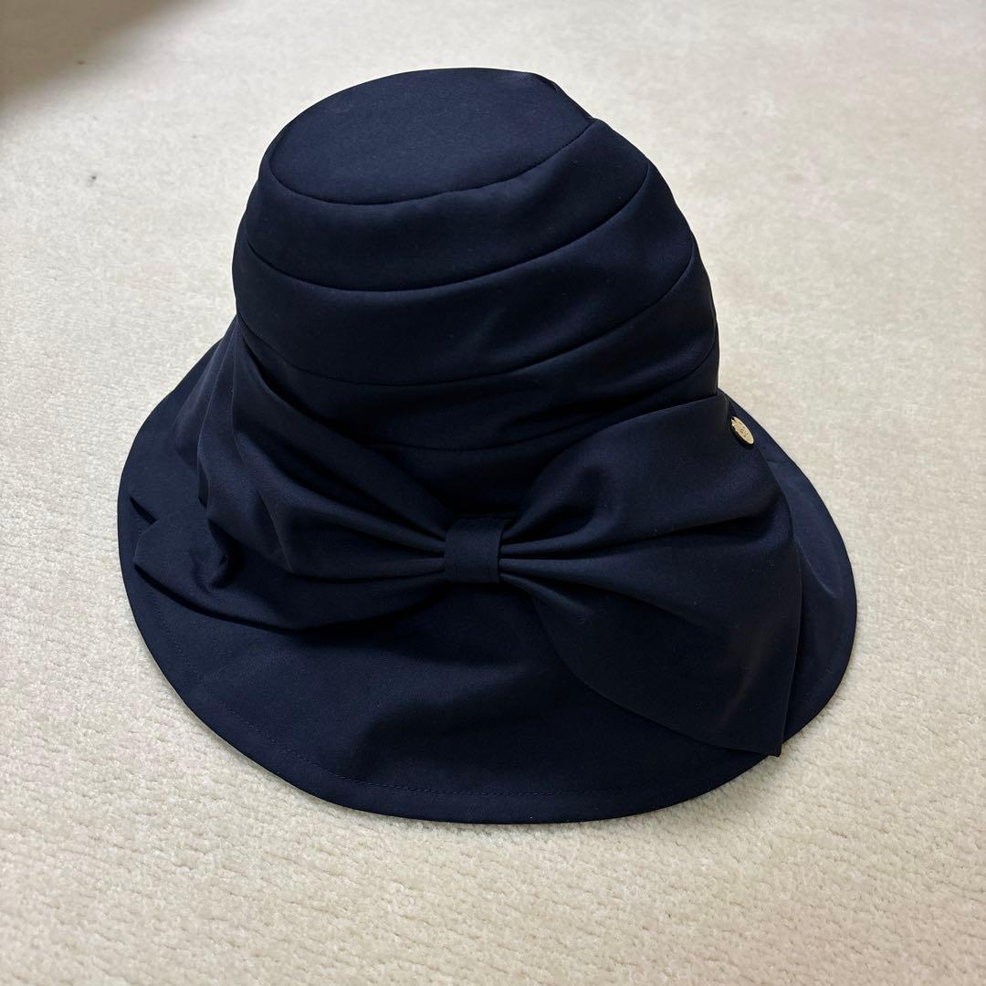 アシーナニューヨーク　帽子　ネイビー