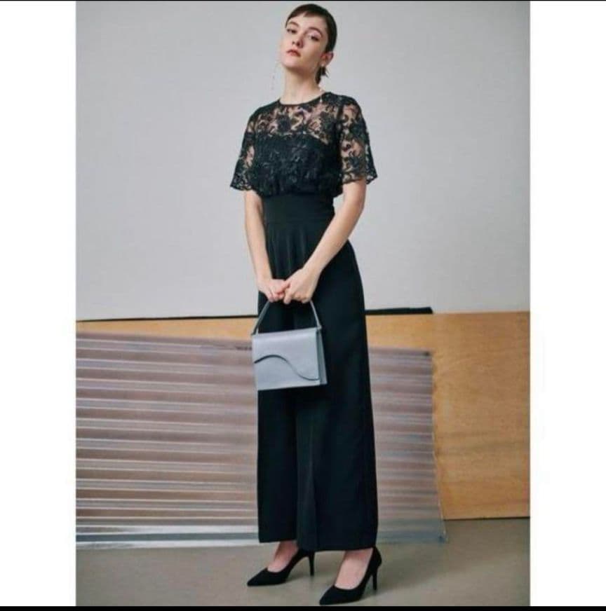 最終値下げ【美品】LAGUNAMOON LADYオーバーレースワイドパンツドレス