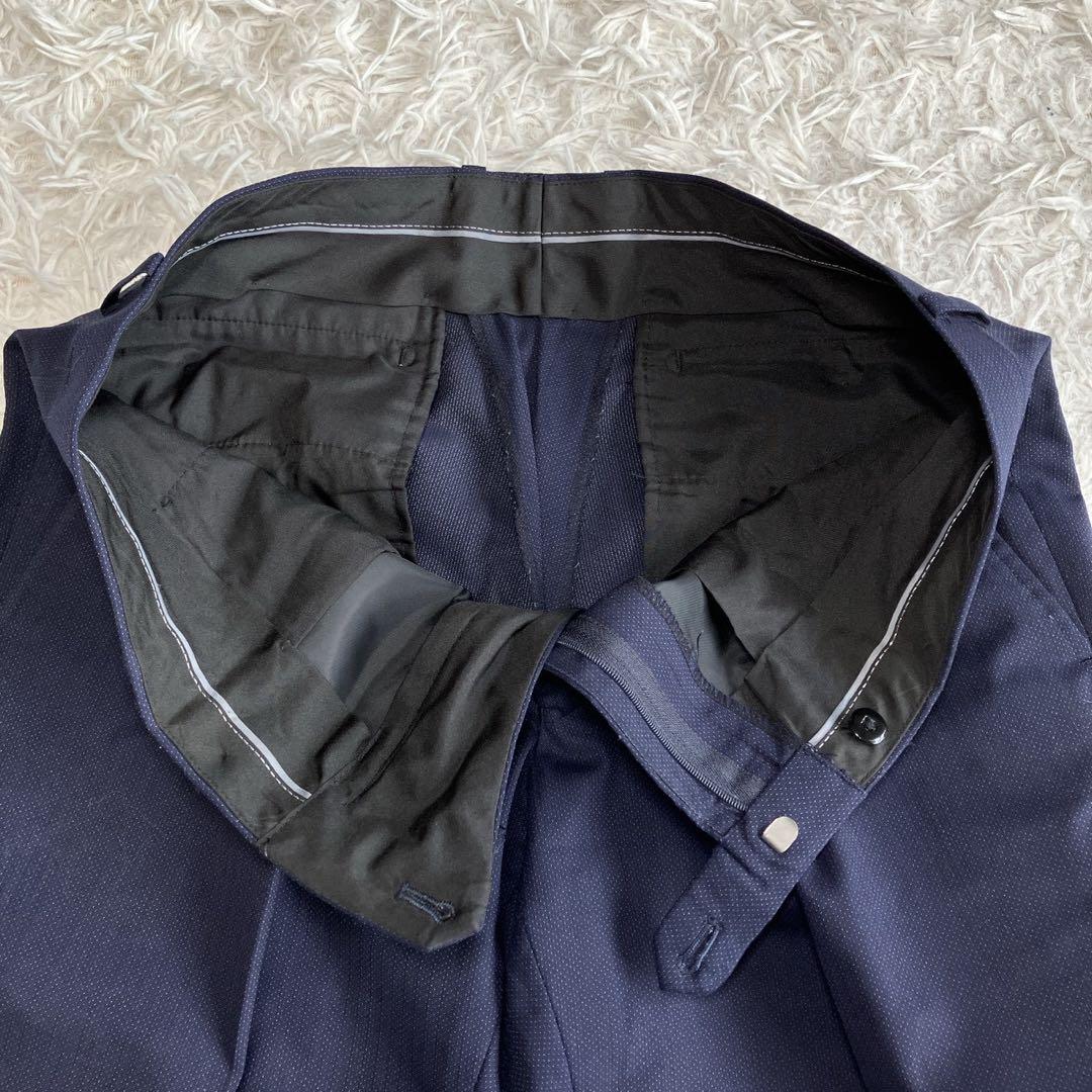 ◎美品 PSFA プレミアムライン A6 ネイビー スリーピース 高見えスーツ1